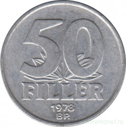 Монета. Венгрия. 50 филлеров 1978 год.
