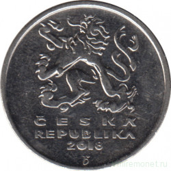 Монета. Чехия. 5 крон 2018 год.