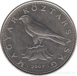 Монета. Венгрия. 50 форинтов 2007 год.