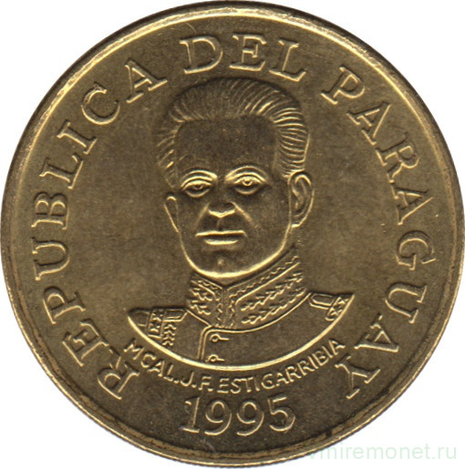 Монета. Парагвай. 50 гуарани 1995 год.