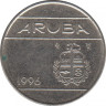 Монета. Аруба. 10 центов 1996 год. ав.