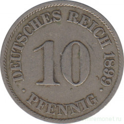 Монета. Германия (Германская империя 1871-1922). 10 пфеннигов 1899 год. (J).