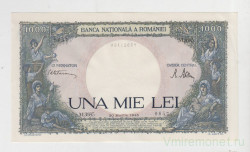 Банкнота. Румыния. 1000 лей 1945 год.