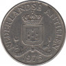 Монета. Нидерландские Антильские острова. 25 центов 1975 год. ав.