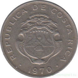 Монета. Коста-Рика. 50 сентимо 1970 год.