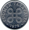 Монета. Финляндия. 1 пенни 1979 год. ав
