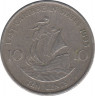 Монета. Восточные Карибские государства. 10 центов 1995 год. ав.