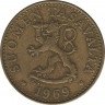 Монета. Финляндия. 50 пенни 1969 год. ав.