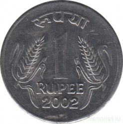 Монета. Индия. 1 рупия 2002 год.