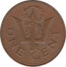 Монета. Барбадос. 1 цент 1973 год. рев.