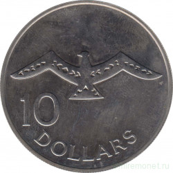 Монета. Соломоновы острова. 10 долларов 1980 год.