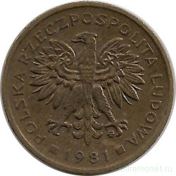 Монета. Польша. 2 злотых 1981 год.