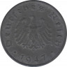 Монета. Германия. Третий Рейх. 10 рейхспфеннигов 1947 год. Монетный двор - Штутгарт (F). ав.