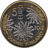 Монета. Финляндия. 5 евро 2012 год. Северная природа. Зима. рев.