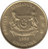 Монета. Сингапур. 5 центов 1995 год. ав.