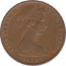 Монета. Новая Зеландия. 1 цент 1971 год. ав.