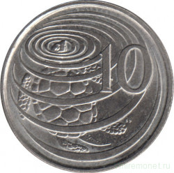 Монета. Каймановы острова. 10 центов 1982 год.