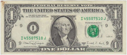 Банкнота. США. 1 доллар 1988 год. I. Тип 480b.