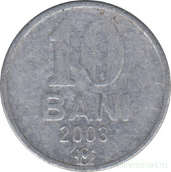 Монета. Молдова. 10 баней 2003 год.