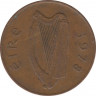 Монета. Ирландия. 2 пенса 1978 год. ав.