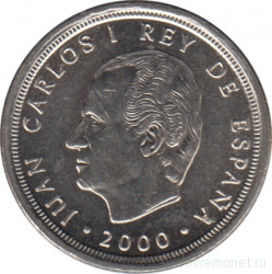 Монета. Испания. 10 песет 2000 год.