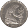 Монета. ФРГ. 50 пфеннигов 1990 год. Монетный двор - Штутгарт (F). ав.