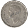 Монета. Новая Зеландия. 6 пенсов 1944 год.