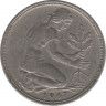 Монета. ФРГ. 50 пфеннигов 1967 год. Монетный двор - Мюнхен (D). ав.