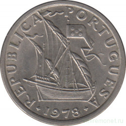 Монета. Португалия. 2,5 эскудо 1978 год.