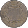Монета. Ямайка. 1 фартинг 1885 год. рев.