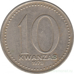 Монета. Ангола. 10 кванз 1978 год.