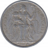 Монета. Новая Каледония. 2 франка 1971 год. ав.