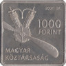 Монета. Венгрия. 1000 форинтов 2007 год. 125 лет со дня рождения Яноша Адорьяна.
