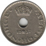  Монета. Норвегия. 10 эре 1937 год. ав.