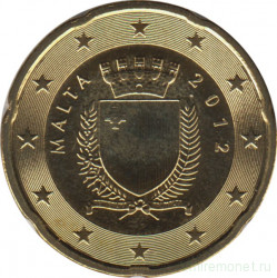 Монета. Мальта. 20 центов 2012 год.