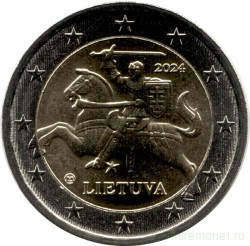 Монета. Литва. 2 евро 2024 год.