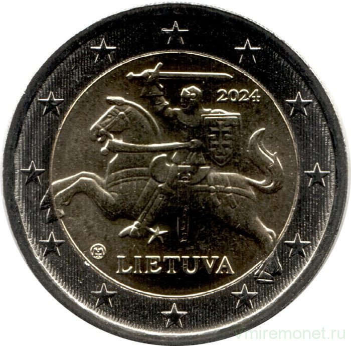 Монета. Литва. 2 евро 2024 год.