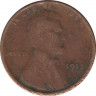 Монета. США. 1 цент 1913 год. ав.