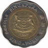 Монета. Сингапур. 5 долларов 1997 год. ав.