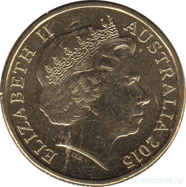 Монета. Австралия. 1 доллар 2015 год.