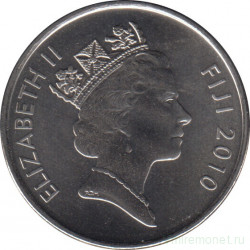 Монета. Фиджи. 20 центов 2010 год.