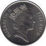 Монета. Фиджи. 20 центов 2010 год. ав.