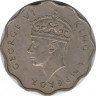 Монета. Сейшельские острова. 10 центов 1944 год. рев.
