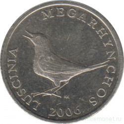 Монета. Хорватия. 1 куна 2006 год.