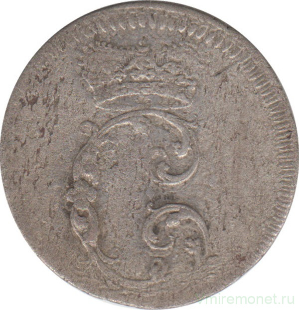 Монета. Брунсвик-Вольфенбюттель (Германия). 2 мариенгрошена 1749 год.