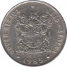 Монета. Южно-Африканская республика (ЮАР). 10 центов 1985 год. ав.