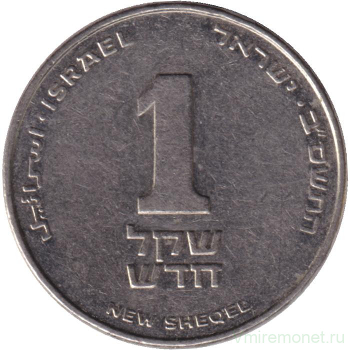 Монета. Израиль. 1 новый шекель 2002 (5762) год.