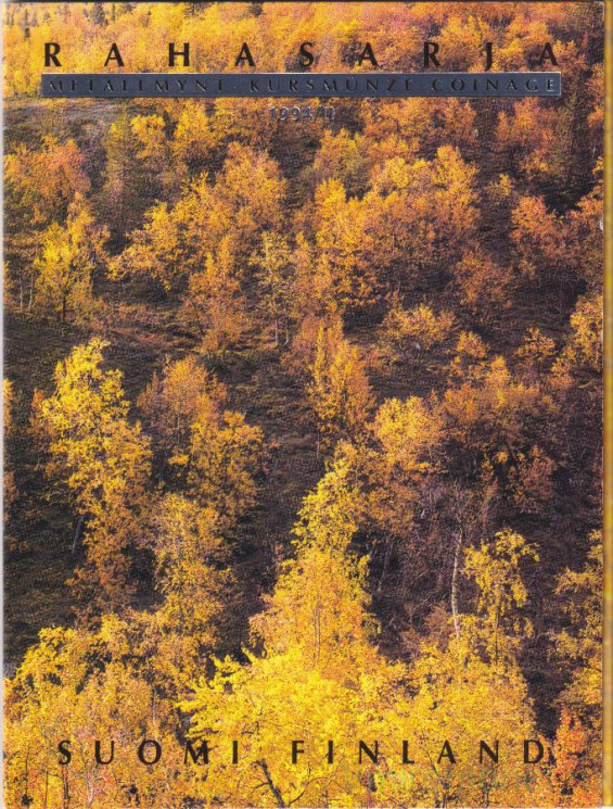 Монеты. Финляндия. Набор разменных монет 1994 год. В буклете. С жетоном.