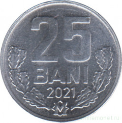 Монета. Молдова. 25 баней 2021 год.