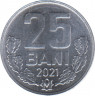 Монета. Молдова. 25 баней 2021 год. ав.